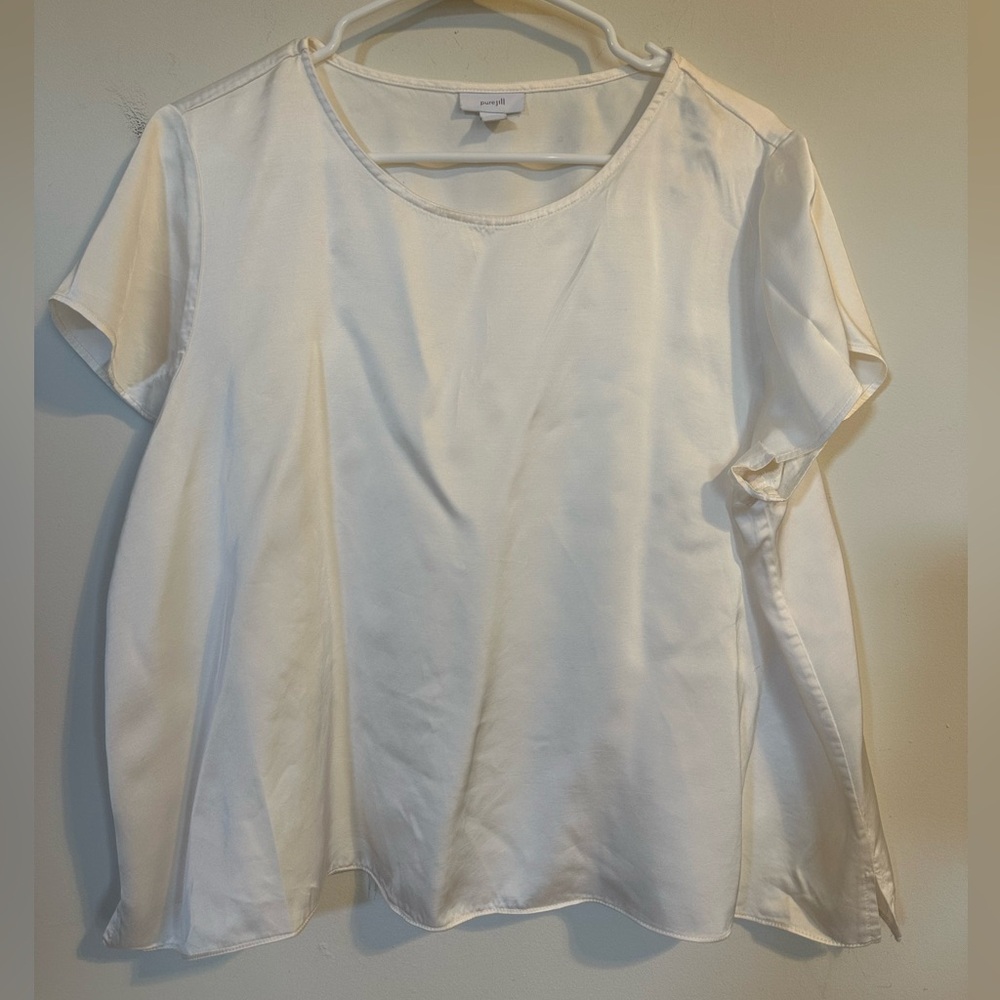 White Cap Sleeve Boxy T-Shirt style top
